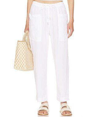 Splendid Gia White Drawstring Pants